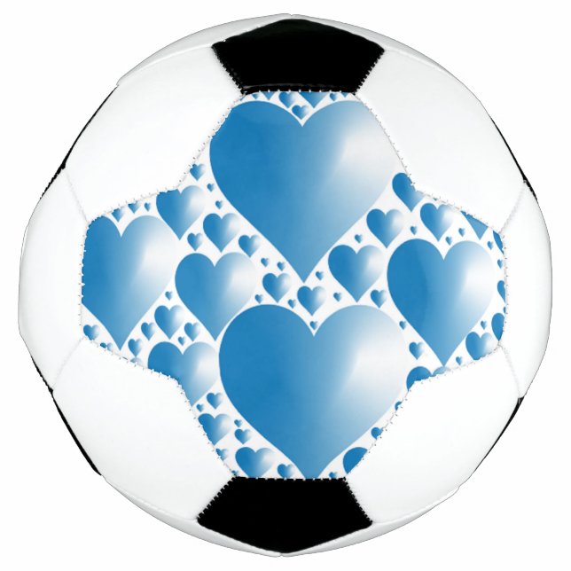 BALLON DE FOOT COEUR BLEUE (Devant)