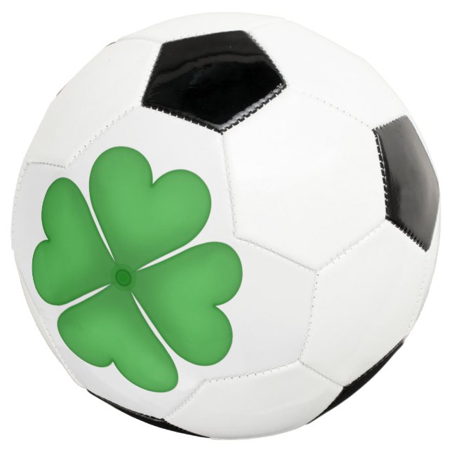 Ballon De Foot Coeurs de trèfle à quatre feuilles shamrocks (3/4)