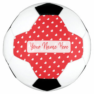 Ballon De Foot Cœurs Joyuse Saint-Valentin Moderne Motif D'Amour