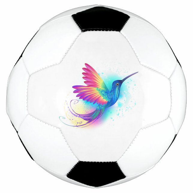 Ballon De Foot Colibri arc-en-ciel exotique (Devant)