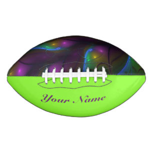 Ballon De Foot Colorful Luminous Abstrait moderne Fractal Art Nom