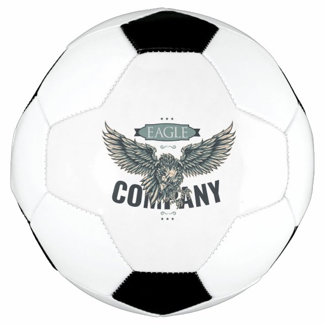 Ballon De Foot Compagnie Retro Eagle Design Américain (Devant)
