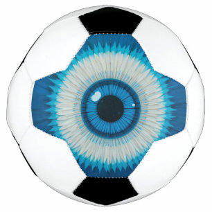 Ballon De Foot Conception artistique du mauvais œil bleu