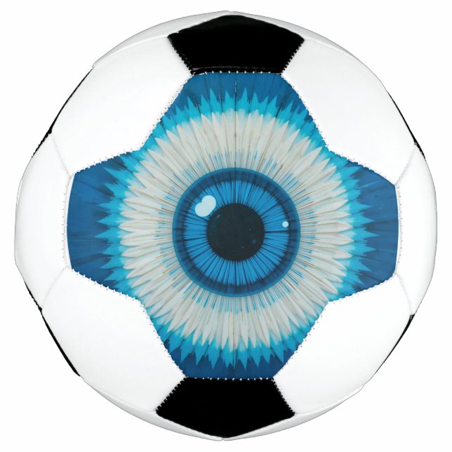 Ballon De Foot Conception artistique du mauvais œil bleu (Devant)