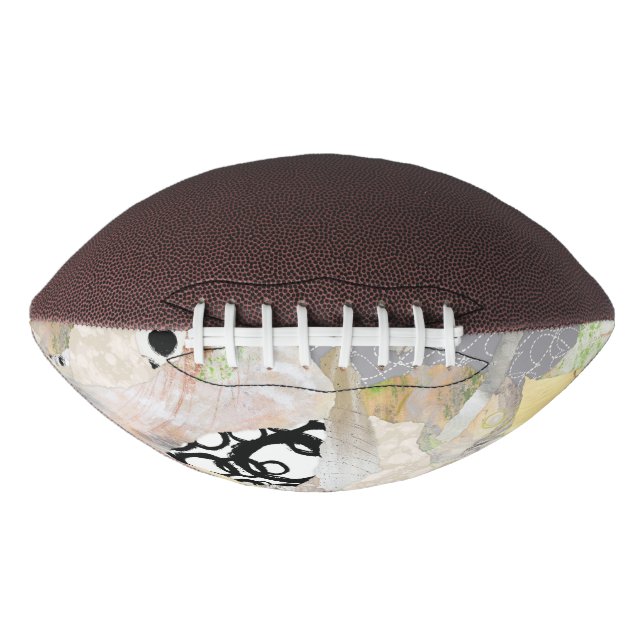 Ballon De Foot Conception de collage abstrait élégant neutre (Devant)