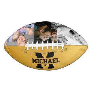Ballon De Foot Conception de photo de père et fils avec initiale