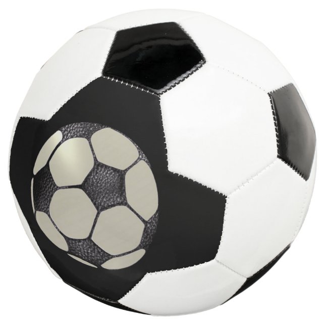 Ballon De Foot Conception de soccer en cuir Faux (3/4)