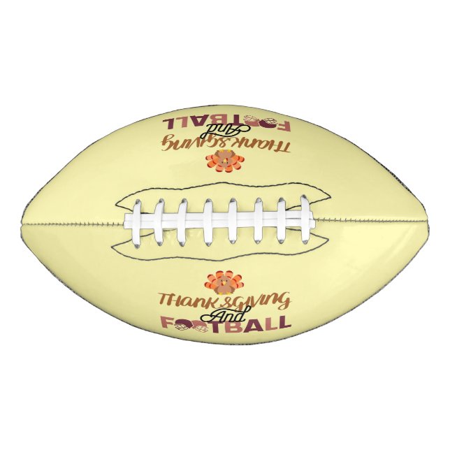 Ballon De Foot Conception de Thanksgiving amusante et accrocheuse (Devant)
