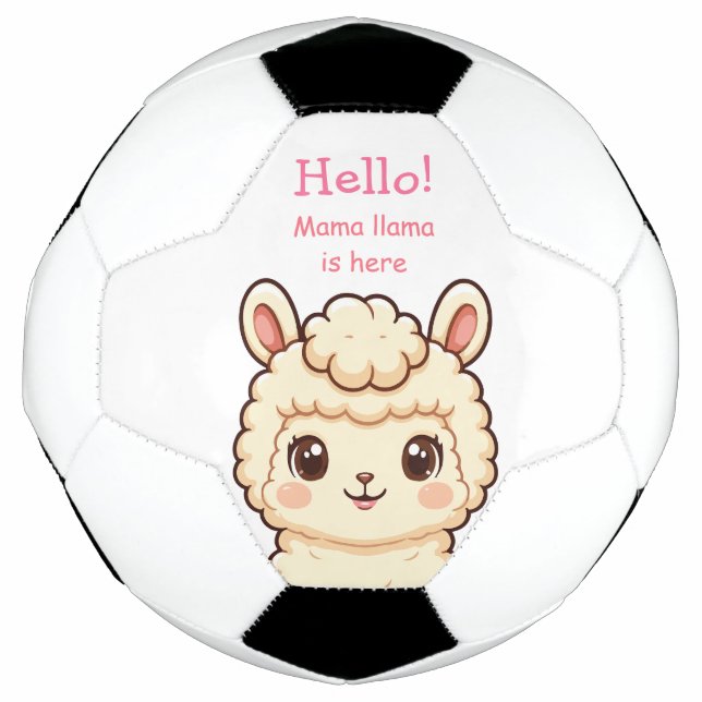 Ballon De Foot Conception d'illustration de lama mignon (Devant)
