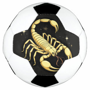 Ballon De Foot Conception du zodiaque Scorpion doré avec ornement