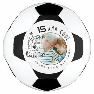 Ballon De Foot Conception simple et mignonne de photo d'anniversa