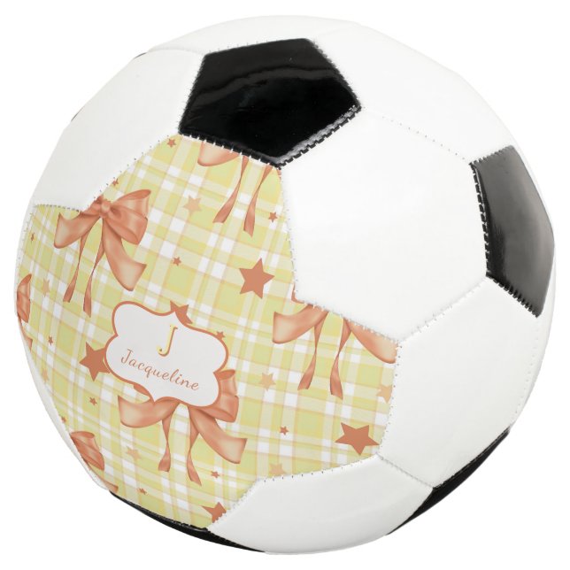 Ballon De Foot Coquette feminine orange jaune vaches (3/4)