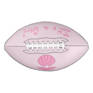Ballon De Foot Coquille d'huîtres de bébé rose et père de perle à