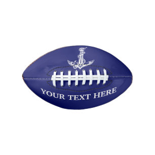 Ballon De Foot Corde d'Ancre Nautique vintage Votre texte ici