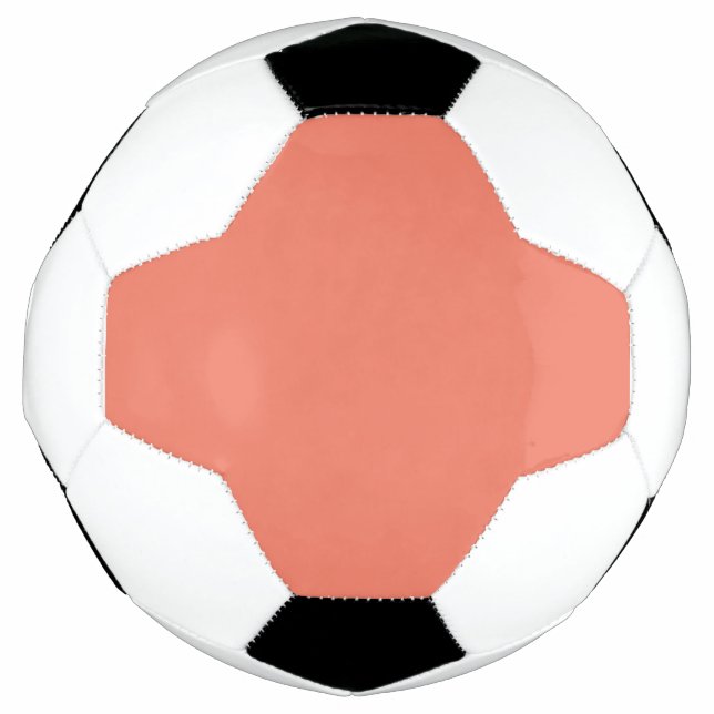 Ballon De Foot Couleur Rose Pêche Printemps Été (Devant)
