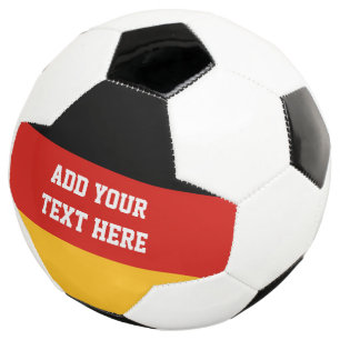 Ballon De Foot COULEURS DE DRAPEAU ALLEMANDE + vos idées