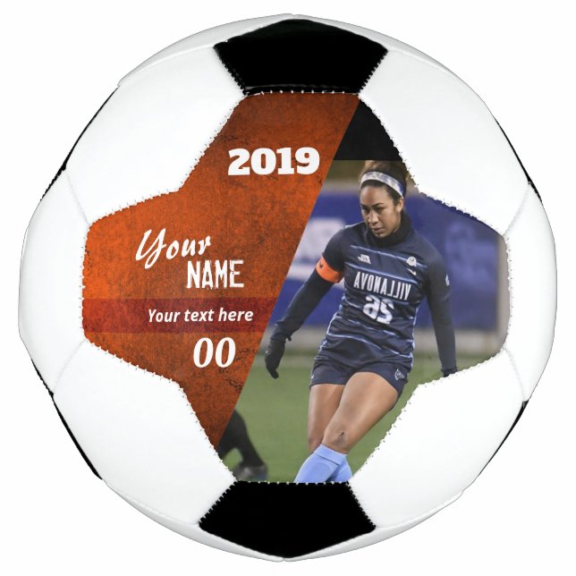Ballon De Foot Coupe Custom Soccer Ball Orange (Devant)