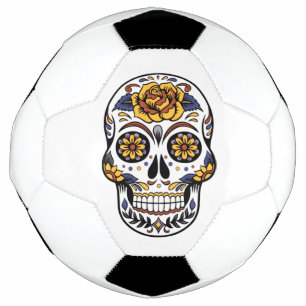 Ballon De Foot Crâne à sucre rose jaune