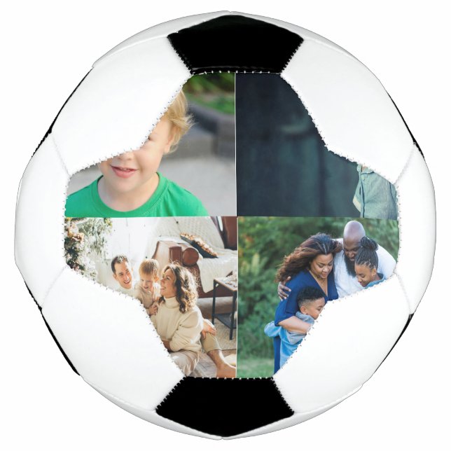 Ballon De Foot Create Your Own 4 Photo Collage (Devant)