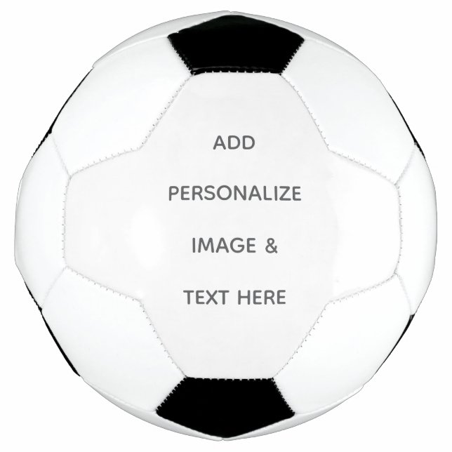 Ballon De Foot Créez votre propre blanc  (Devant)