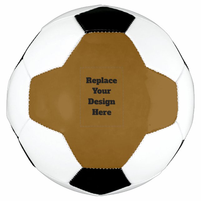 Ballon De Foot Créez Votre Propre Brun (Devant)