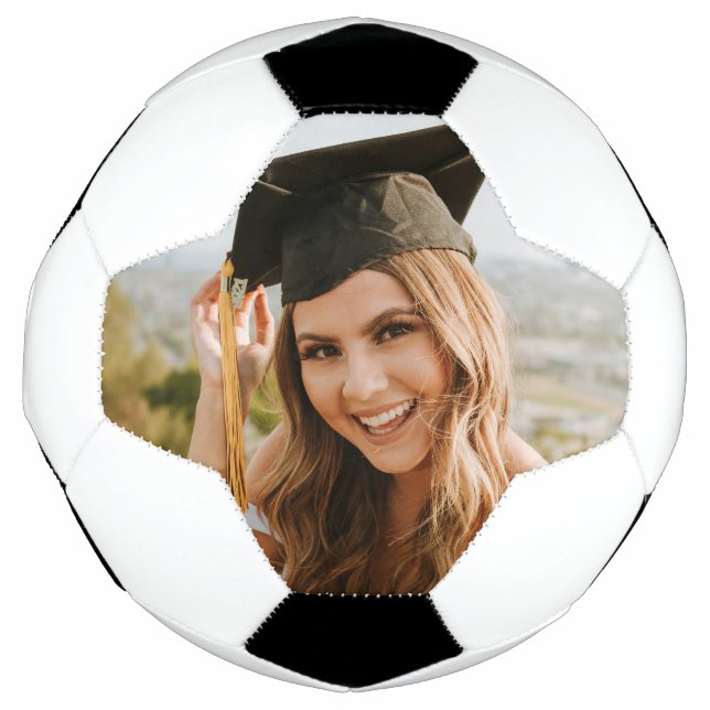 Ballon De Foot Créez Votre Propre Photo de Diplômé Personnalisée (Devant)