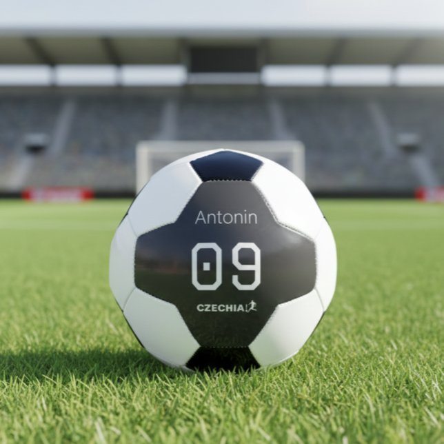 Ballon De Foot Custom Minimalist Czech National Athlete  (Créateur téléchargé)