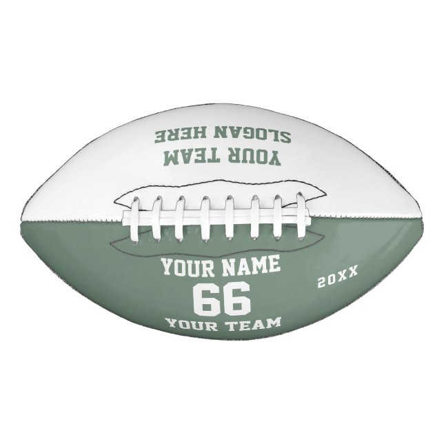 Ballon De Foot Custom sage Football with Name, Number, Team (Devant)