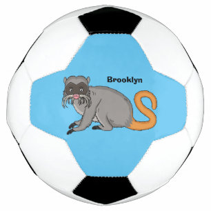 Ballon De Foot Cute Emperor Tamarin illustration