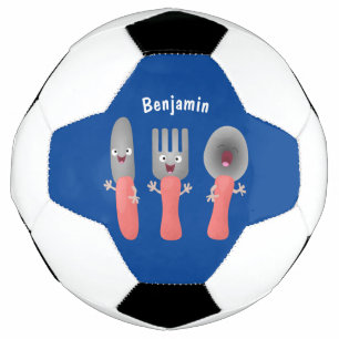 Ballon De Foot Cute fourche couteau et cuillère dessin de couvert