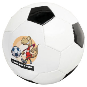 Ballon De Foot Cute Gecko Ajouter Votre Texte Joueur De Football