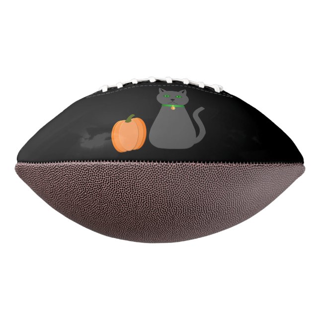 Ballon De Foot Cute Halloween Chat et Citrouille (Tourné à 270°)