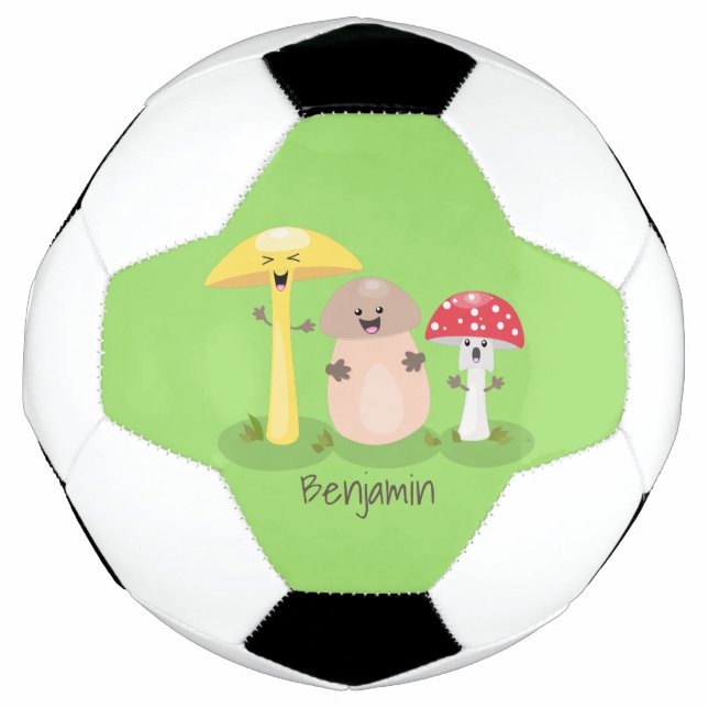 Ballon De Foot Cute kawaii champignon champignon toadstool (Devant)