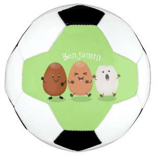 Ballon De Foot Cute kawaii oeufs humoristique dessin animé