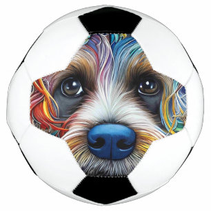 Ballon De Foot Cute Pop Art Terrier