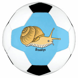 Ballon De Foot Cute yellow snail cartoon