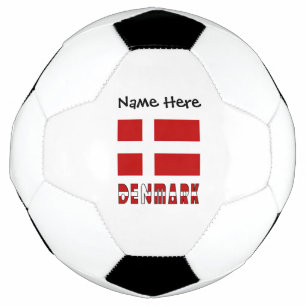 Ballon De Foot Danemark Drapeau Danois Personnalisé