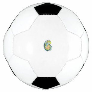 Ballon De Foot Decorative Style, Dark Blue Green, Wattle