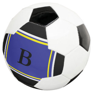 Ballon De Foot Design bleu jaune