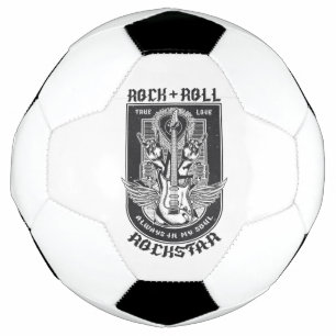 Ballon De Foot Design Guitar Rock