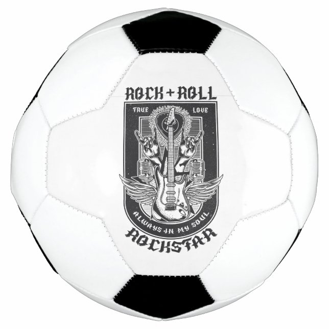 Ballon De Foot Design Guitar Rock (Devant)