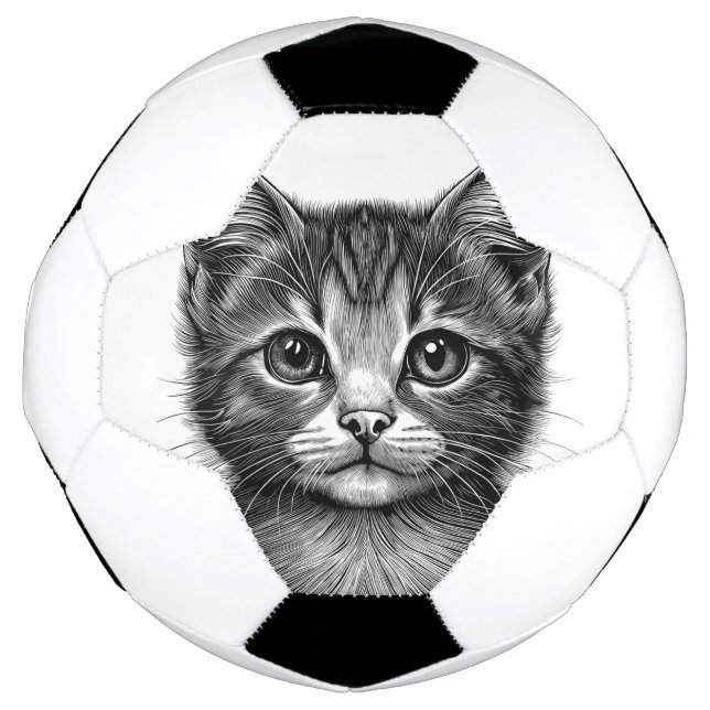 Ballon De Foot Dessin adorable de Young Cat (Devant)