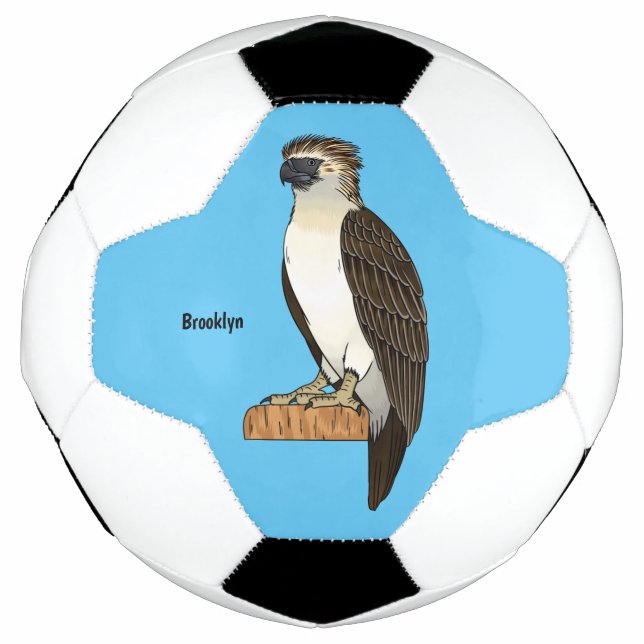 Ballon De Foot dessin animé d'aigle des Philippines (Devant)