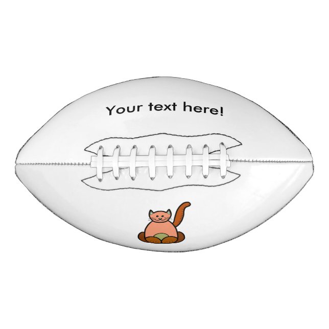 Ballon De Foot dessin animé de chat Brown (Devant)