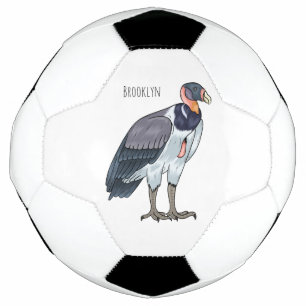 Ballon De Foot dessin animé d'oiseau vautour du roi
