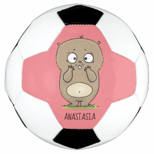 Ballon De Foot Dessin d'adorable hamster