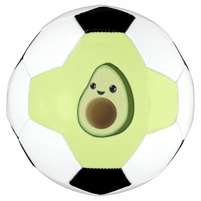 Ballon De Foot Dessin d'Avocado pour bébé Cute Kawaii (Devant)