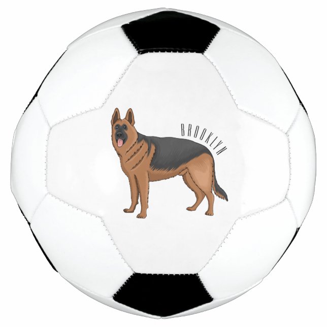 Ballon De Foot dessin de berger allemand (Devant)