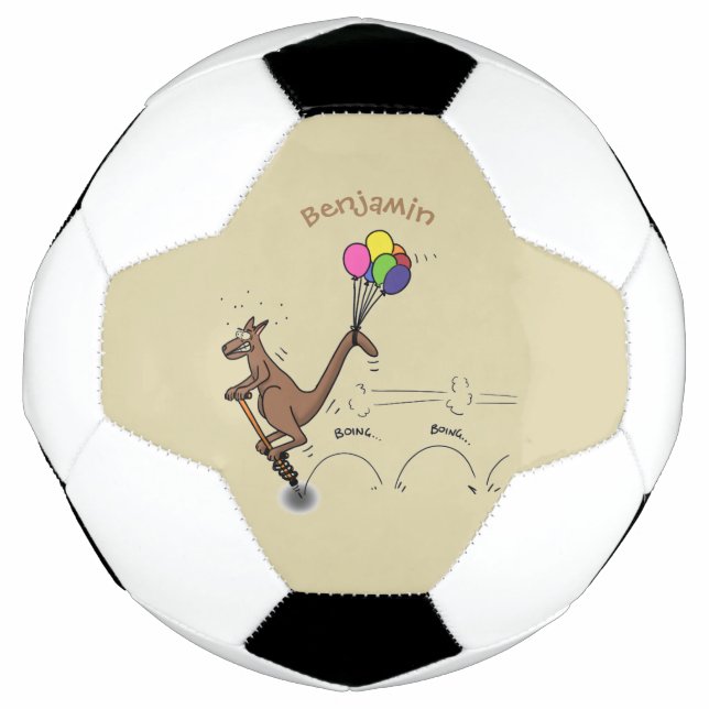Ballon De Foot Dessin d'humour australien kangourou (Devant)