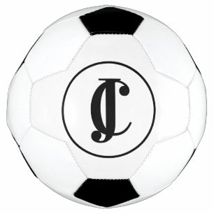 Ballon De Foot Deux initiales monogrammes